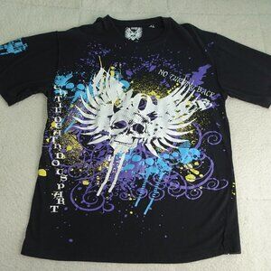 NAS Skull w/ Wings Black T-Shirt X-Large